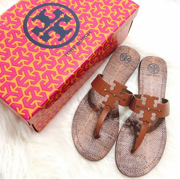 Tory Burch Shoes - SOLD{Tory Burch} Moore Flat Thong - Cognac Cream -